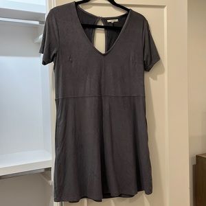 Suede cocktail dress